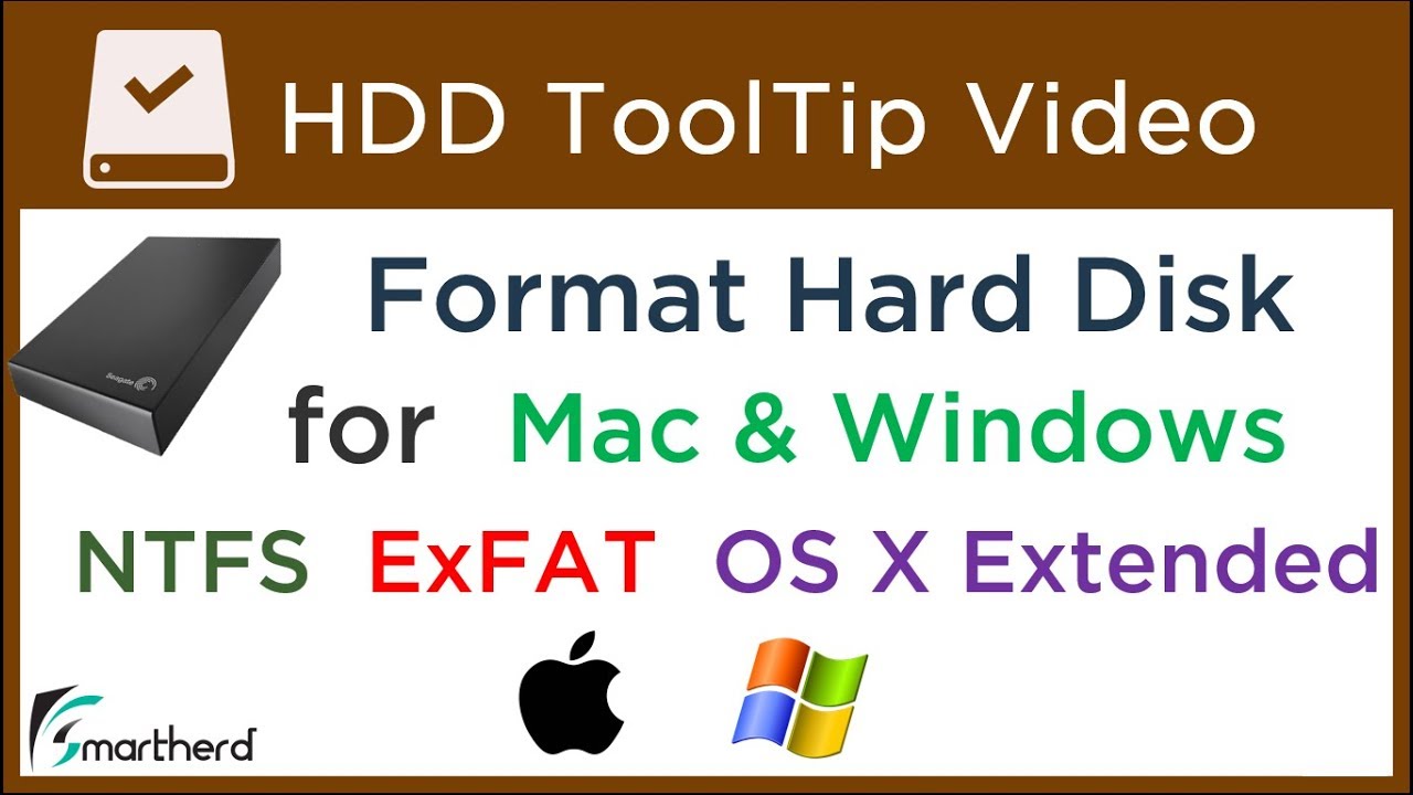 How to format external hard drive for windows and mac